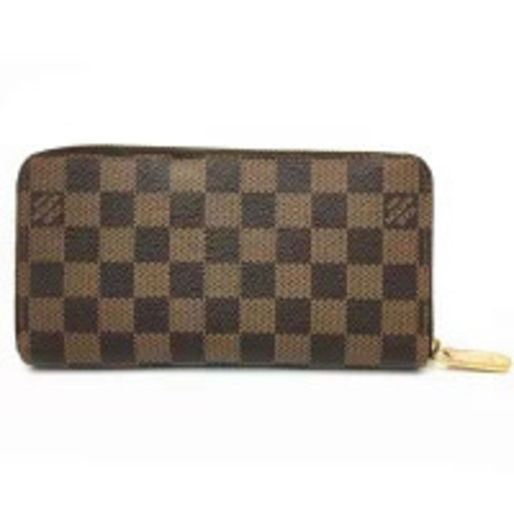 Louis Vuitton Zippy Brown Damier Long Round Ebene Wallet Zipper